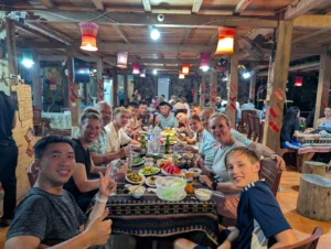 Ha Giang Loop homestay dinner easy rider tour evening