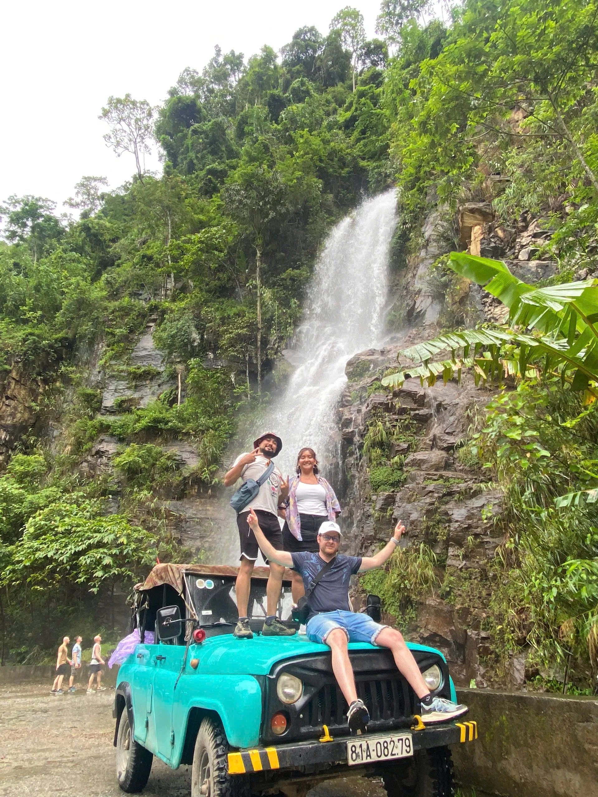 Thác Thái An waterfall stop on Ha Giang Loop 3 days 2 nights