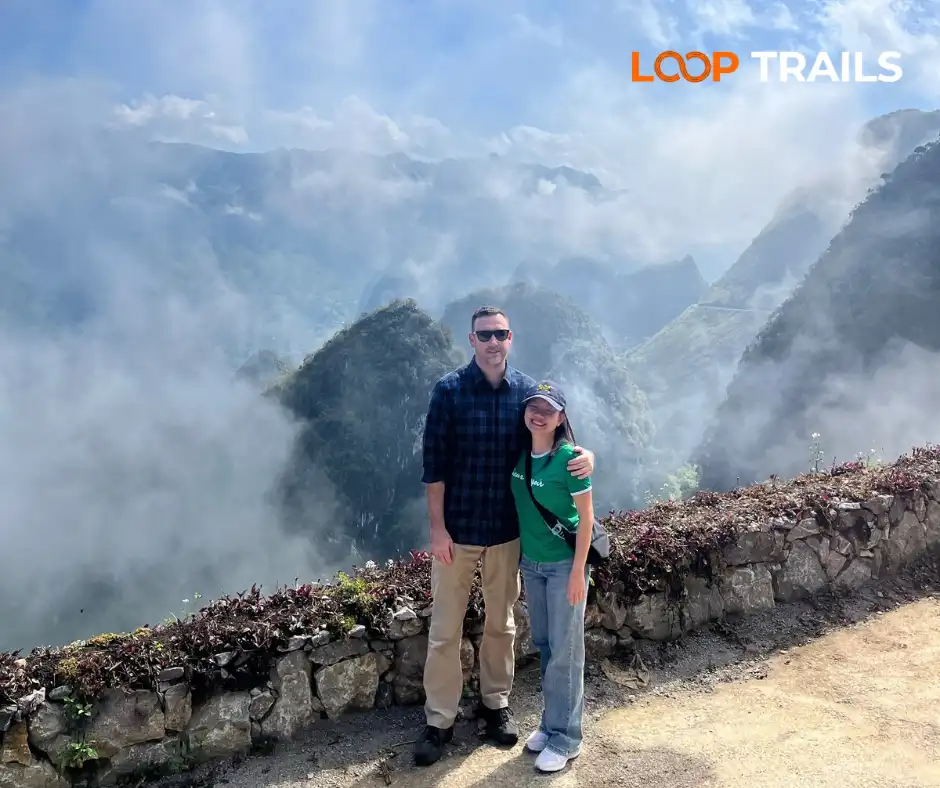 Sky walk viewpoint on Ma Pi Leng Pass, Ha Giang Loop 4 days 3 nights