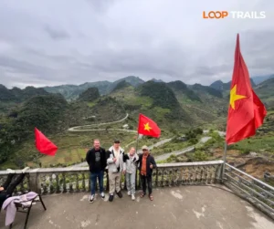 m pass with customers of loop trails