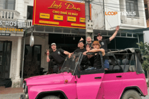 Ha Giang jeep tour mountain road northern Vietnam