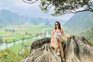 pi pha and ngoc con valley viewpoint in cao bang