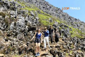 climb the rock in ma pi leng pass