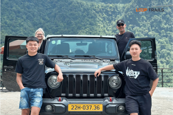 ha giang loop by wrangler rubicon jeep for a couple