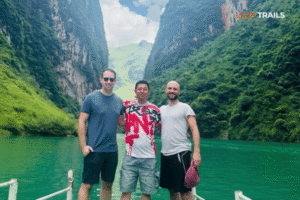 ha giang loop with looptrails in nho que river Getting Sick on the Loop