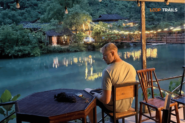 rest at a homestay in cao bang