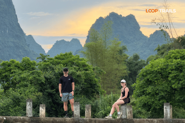 sunset in cao bang with looptrails sunset in cao bang with looptrails