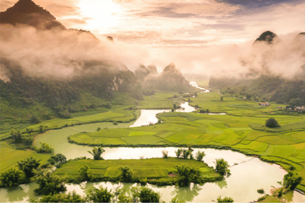 phong nam valley in cao bang phong nam valley in cao bang