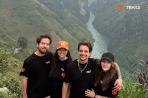 ha giang loop for a group with looptrails in nho que river viewpoint