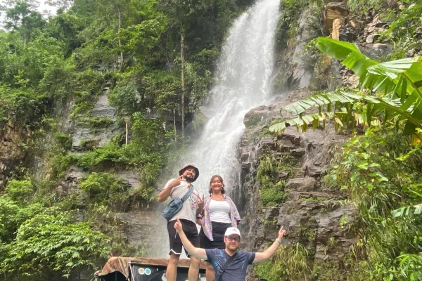ha giang jeep tour waterfall
