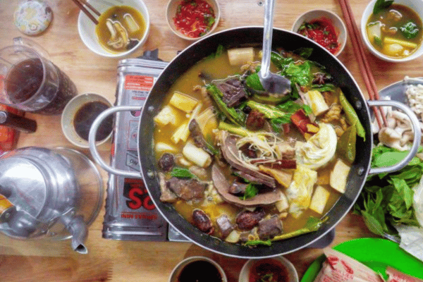 Thang co horse meat stew at Meo Vac Sunday Market Ha Giang