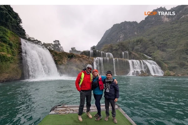 ban gioc waterfall in cao bang with loop trails