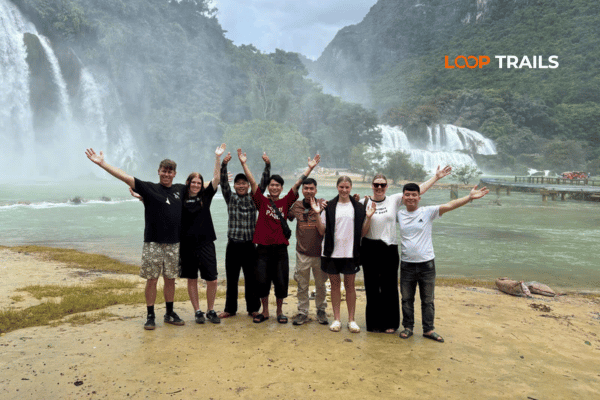 ban gioc waterfall in cao bang with looptrails