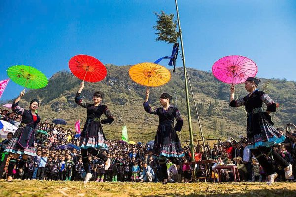 Gau Tao Hmong spring festival Ha Giang Vietnam ethnic minority celebration