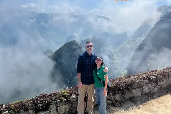 Ma Pi Leng pass like in avatar movie in the morning during the ha giang loop tour with loop trails hostel