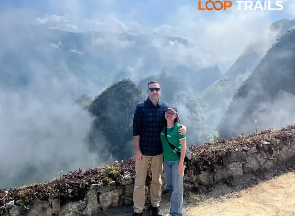 Ma Pi Leng pass like in avatar movie in the morning during the ha giang loop tour with loop trails hostel