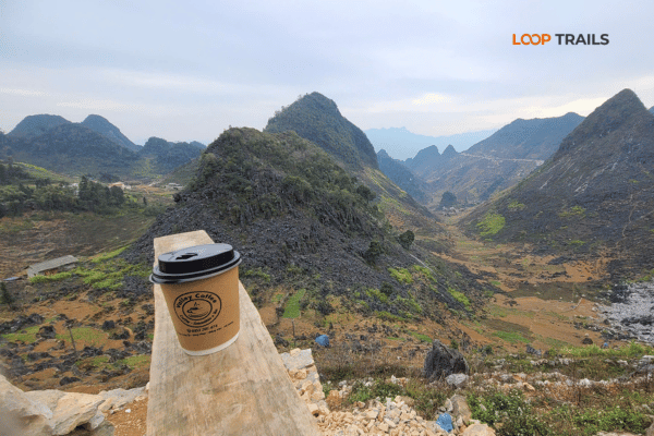 drink coffee in a view