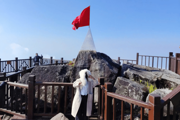 Fansipan mountain — Vietnam's highest peak visible from Sapa valley