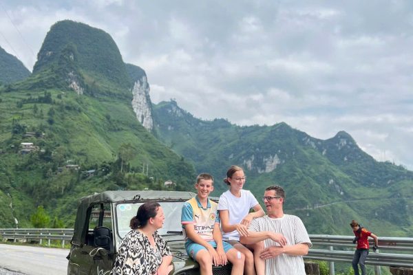 ha giang loop by jeep with kids in ma pi leng pass