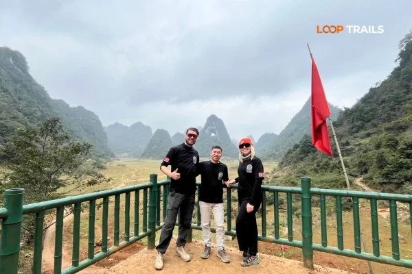 gods eye mountain with loop trails on cao bang loop