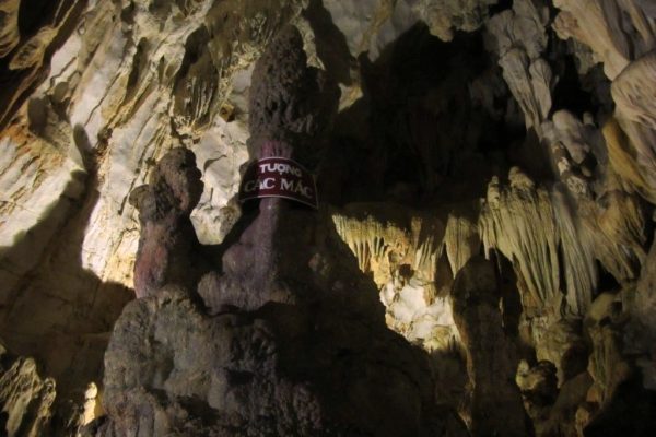 inside Pac Bo Cave Cao Bang Vietnam Ho Chi Minh cave interior
