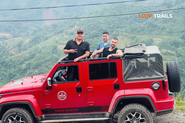 ha giang loop by army jeep in ma pi leng pass