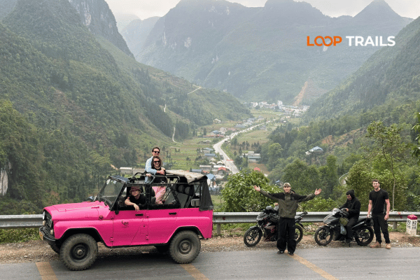 ha giang loop by jeep and motorbike in chin khoanh pass