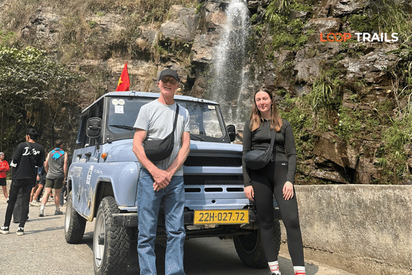 ha giang loop by jeep in thai an waterfall