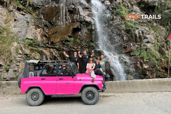 ha giang loop by jeep in thai an waterfall