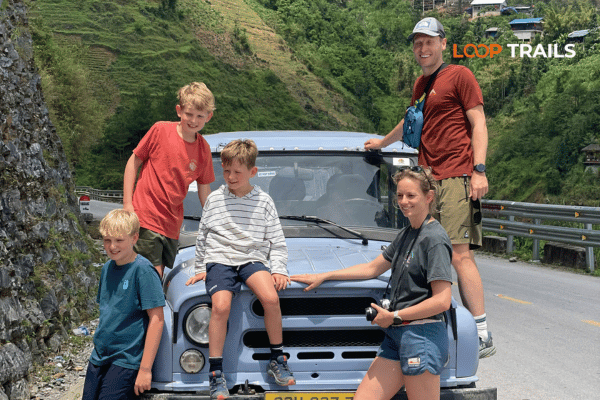 ha giang loop by jeep with kids in ma pi leng pass