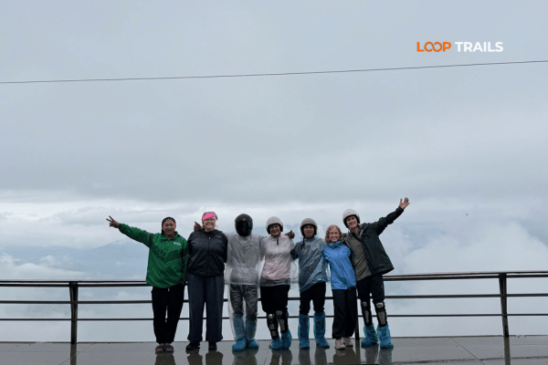 ha giang loop by motorbike in rainy day
