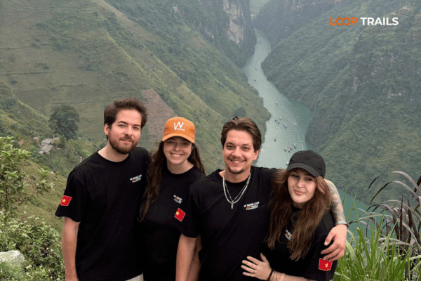 ha giang loop for a group with looptrails in nho que river viewpoint
