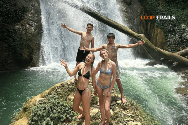 ha giang loop in khau lan waterfall ha giang loop camping