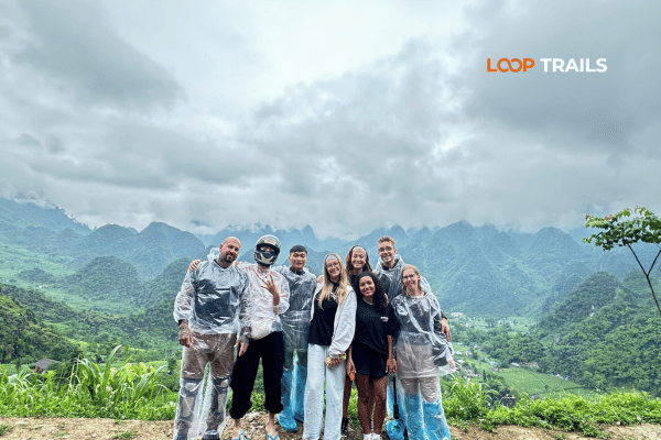 ha giang loop in rainy day with looptrails by motorbike