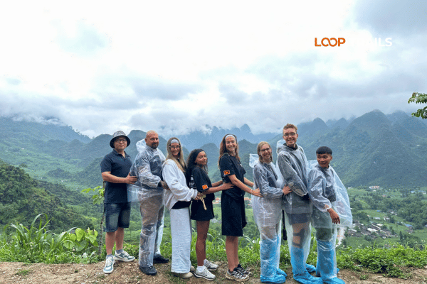 ha giang loop in rainy day with looptrails by motorbike