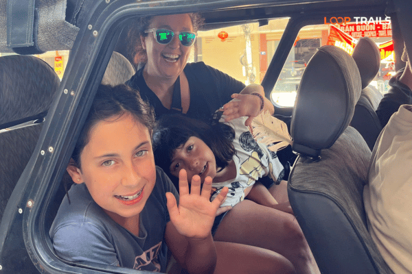 ha giang loop with kids by jeep with looptrails