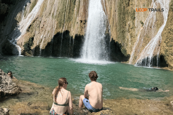 ha giang loop with looptrails in khuay nhi waterfall in na hang