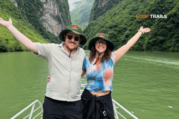 ha giang loop with looptrails in nho que river boat trip