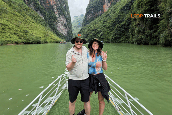 ha giang loop with looptrails in nho que river boat trip