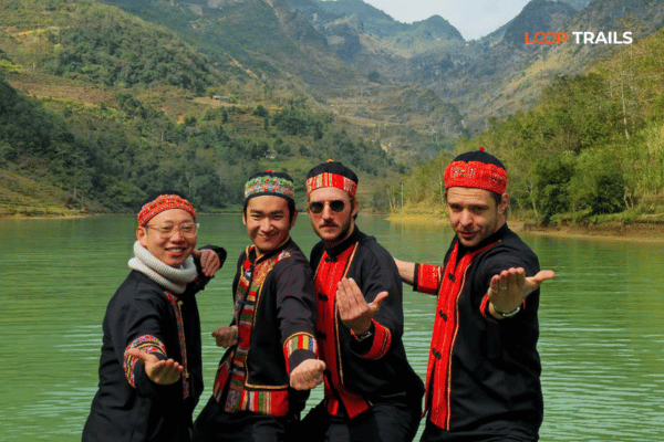 ha giang loop with looptrails in nho que river