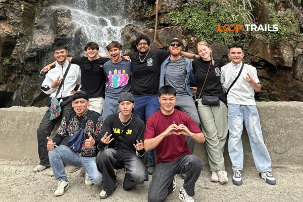 ha giang loop with looptrails in thai an waterfall