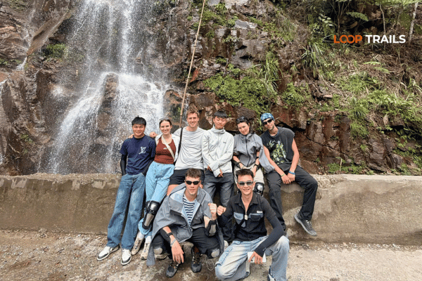 ha giang loop with looptrails in thai an waterfall