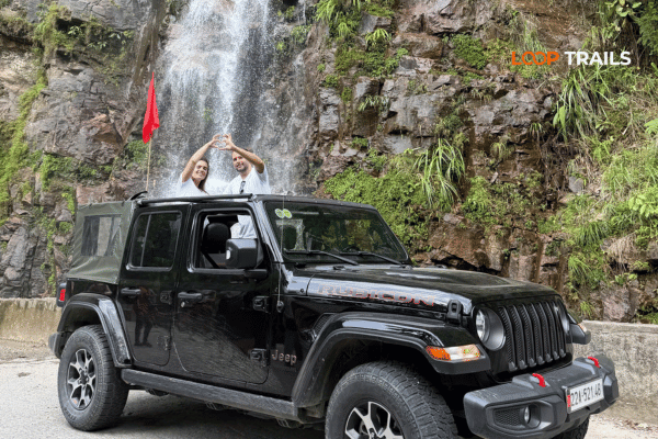 ha giang loop with looptrails in thai an waterfall