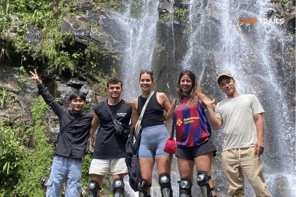 ha giang loop with looptrails in thai an waterfall