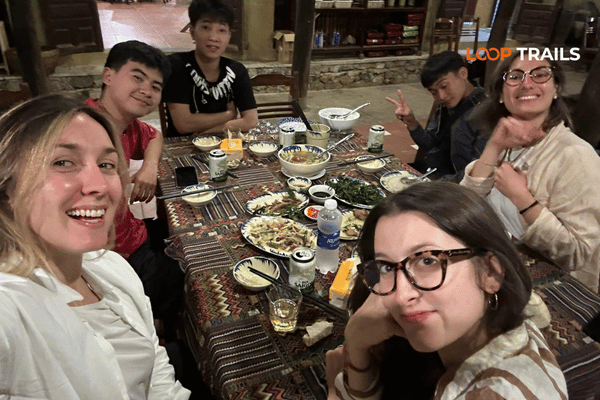 have lunch at me homestay in cao bang