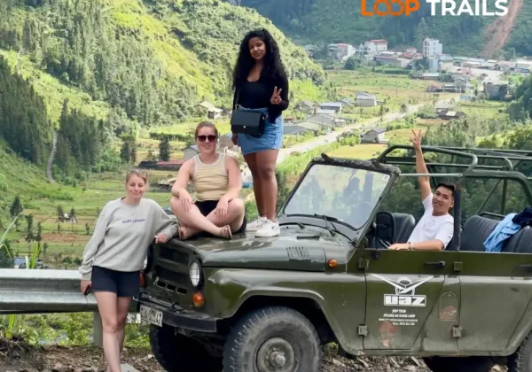 Ha Giang Jeep Tour at chin khoanh pass dong van ha giang