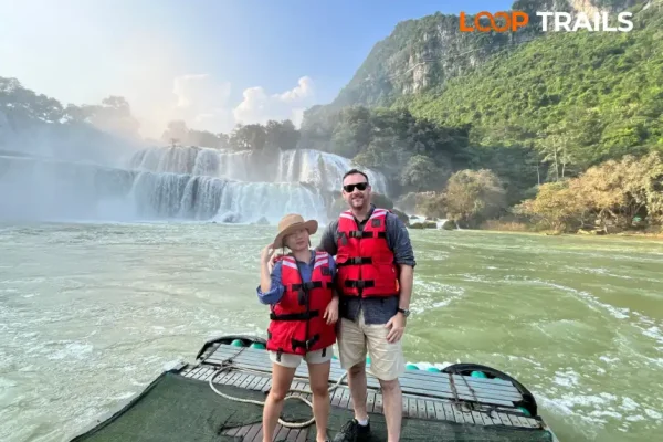 ban gioc waterfall in cao bang with loop trails