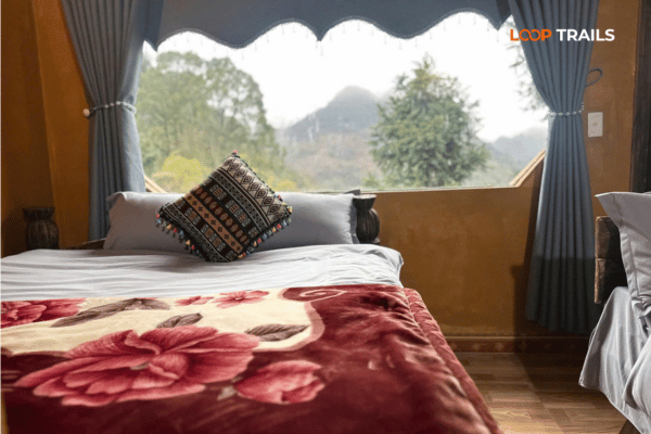 lao sa homestay in dong van with mountain view