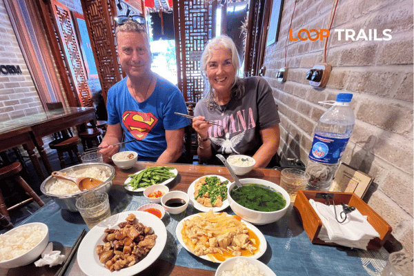 lunch in dong van with loop trails