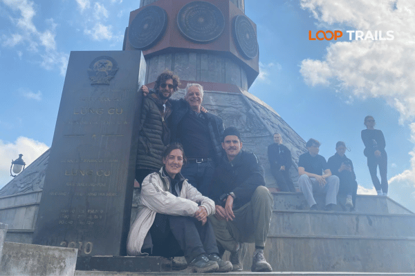 Lung Cu Flag Tower at Vietnam's northernmost point, Ha Giang Province